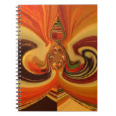 Carnet Flèches Abstraites avec Teardrop Center Art Print (Devant)