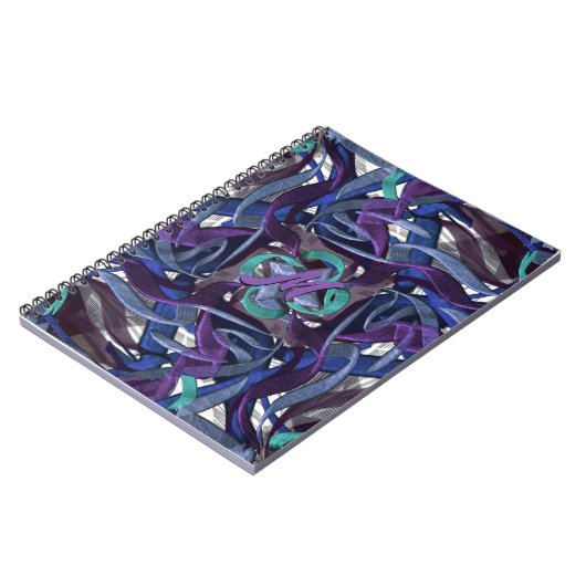 Carnet Flèches bleues, violettes, vertes (Côté gauche)