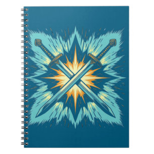 Carnet Flèches de Fantaisie Croisées avec Énergie Lumineu