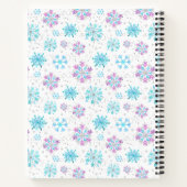 Carnet Flèches de neige violettes et bleues Statistiques  (Dos)