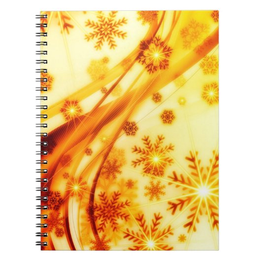 Carnet Flèches de Noël dorées (Devant)