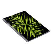 Carnet Flèches en vert citron et noir (Côté Droit)