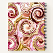 Carnet Flèches roses et or (Dos)