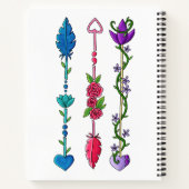 Carnet Flèches semi-à-cône (Dos)