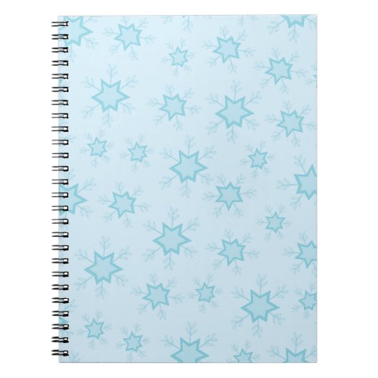 Carnet Fléchettes de neige, Bleu glacé, Fléchettes de nei (Devant)