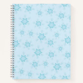 Carnet Fléchettes de neige, Bleu glacé, Fléchettes de nei (Devant)