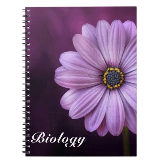 Carnet Fleur à pétale pourpre (Devant)