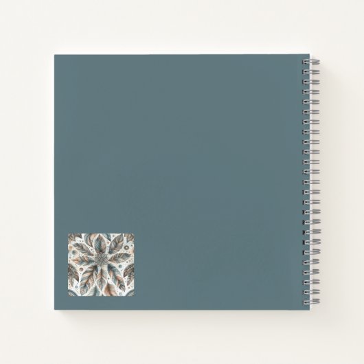 Carnet Fleur à plumes (Dos)