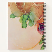 Carnet Fleur Abstrait Rustique Moderne Nommée (Dos)