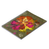 Carnet Fleur abstraite audacieuse (Côté gauche)
