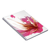 Carnet Fleur Abstraite d'Hibiscus (Côté Droit)