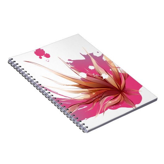 Carnet Fleur Abstraite d'Hibiscus (Côté Droit)