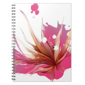 Carnet Fleur Abstraite d'Hibiscus (Devant)
