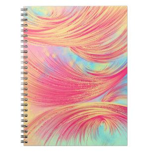 Carnet Fleur Abstraite rose et élégante