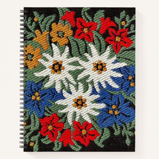 Carnet Fleur alpine suisse Edelweiss (Devant)