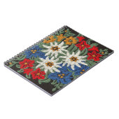 Carnet Fleur alpine suisse Edelweiss (Côté gauche)