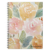 Carnet Fleur aquarelle (Devant)