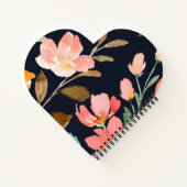 Carnet Fleur aquarelle élégante moderne (Dos)