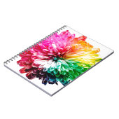 Carnet fleur arc-en-ciel (Côté gauche)