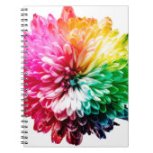 Carnet fleur arc-en-ciel (Devant)