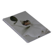 Carnet Fleur artistique dans les tons gris (Côté Droit)