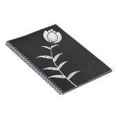 Carnet Fleur blanche (Côté Droit)