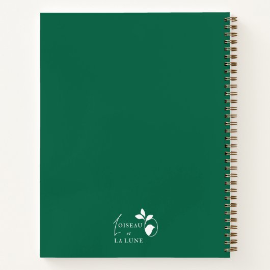 Carnet Fleur blanche (Dos)