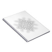 Carnet Fleur blanche décorative (Côté Droit)