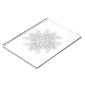 Carnet Fleur blanche décorative (Côté gauche)