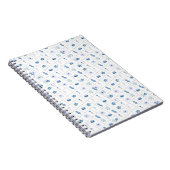 Carnet Fleur blanche et bleue (Côté Droit)