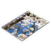 Carnet Fleur blanche fond de ciel bleu (Côté gauche)