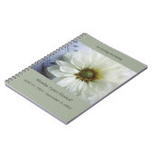 Carnet Fleur blanche sur le mémorial de la musique (Côté gauche)