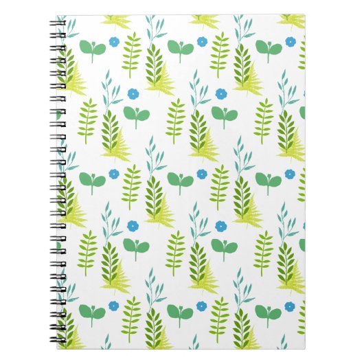 Carnet Fleur bleue (Devant)