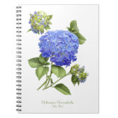 Carnet Fleur Blue Hydrangea (Devant)