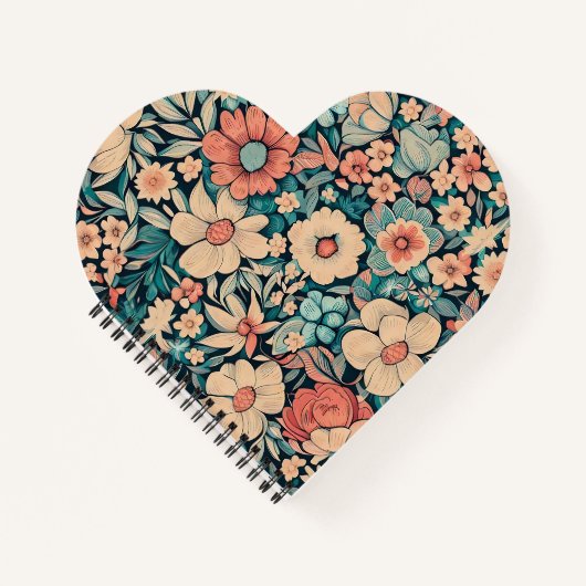 Carnet Fleur bohème (Devant)