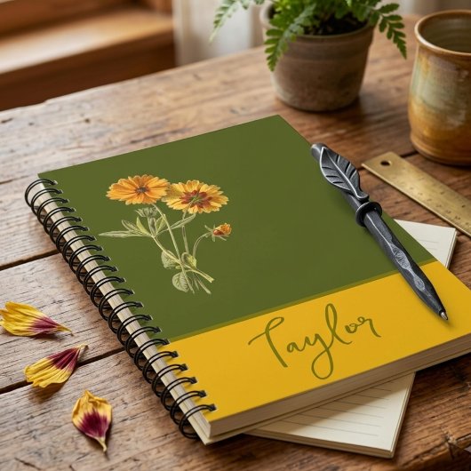 Carnet Fleur botanique
