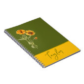 Carnet Fleur botanique (Côté Droit)