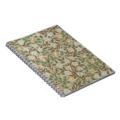 Carnet Fleur botanique de trèfle William Morris (Côté Droit)
