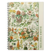 Carnet Fleur botanique élégante (Devant)