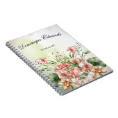 Carnet Fleur Botanique Tropicale Élégante et Stylée (Côté Droit)