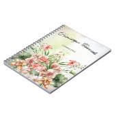 Carnet Fleur Botanique Tropicale Élégante et Stylée (Côté gauche)