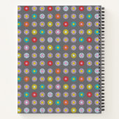 Carnet Fleur colorée rétro (Dos)