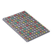 Carnet Fleur colorée rétro (Côté Droit)