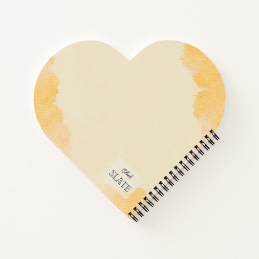 Carnet Fleur Columbine citron (Dos)