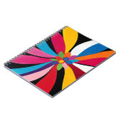 Carnet Fleur couleur Abstraite (Côté gauche)