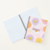 Carnet Fleur Cute Pastel Daisy personnalisée (Intérieur)