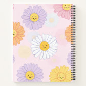 Carnet Fleur Cute Pastel Daisy personnalisée (Dos)
