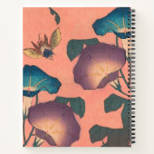 Carnet Fleur d'abeille rose classique Hokusai Art (Dos)