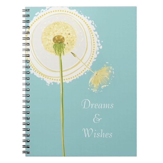 Carnet Fleur Dandelion (Devant)