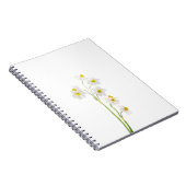 Carnet fleur d'aquarelle de narcisse blanche (Côté Droit)